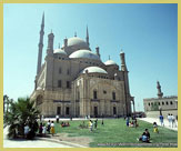 The Mohammed Ali Mosque is one of the prominent Islamic buildings of Cairo’s Citadel, part of the Historic Cairo UNESCO world heritage site (Egypt)