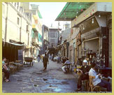The busy Islamic quarter of Khan el-Khalili lies at the heart of the Historic Cairo UNESCO world heritage site (Egypt)