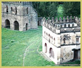 Looking like a European castle, the Royal Enclosure (Fasil Ghebbi) at Gondar is one of the four UNESCO world heritage sites of ancient Ethiopia