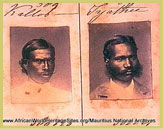 Early photos of some of the indentured labourers who arrived at the Aapravasi Ghat (UNESCO world heritage site, Mauritius)