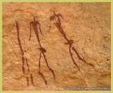 Distinctive rock art at Mapungubwe Cultural Landscape UNESCO world heritage site (South Africa)