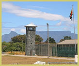 Prison watchtower at the Robben Island UNESCO world heritage site (South Africa) 