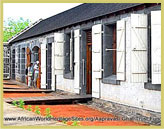 Restored buildings at the Aapravasi Ghat UNESCO world heritage site (Mauritius)