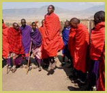 Traditional dancing by Maasai pastoralists in the Ngorongoro Conservation Area (Tanzania), one of the UNESCO natural world heritage sites in Africa’s grassland savanna biome
