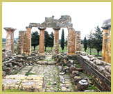 Roman buildings from the Archaeological Site of Cyrene UNESCO world heritage site, Libya