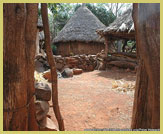 Typical village homestead in the Konso Cultural Landscape UNESCO world heritage site, Ethiopia 
