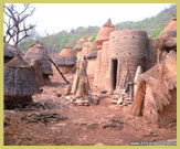 The mud-tower houses of the Batammariba people at the Koutammakou UNESCO world heritage site (Togo)
