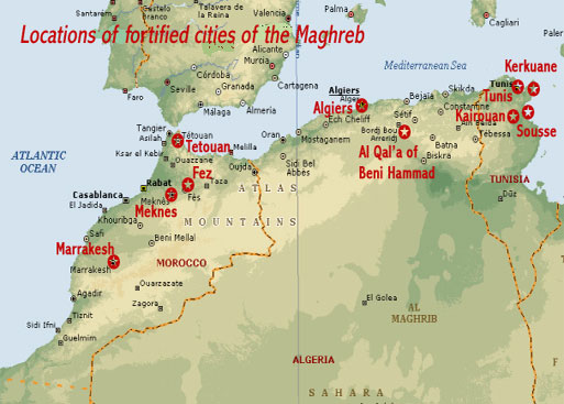 ancient african cities map
