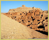 On the western fringes of the Sahara desert, stands the ancient Ksar of Ait-Ben-Haddou UNESCO world heritage site (Morocco)