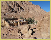 The Saint Catherine monastery lies at the core of the UNESCO world heritage site, in the deserts of the Sinai Peninsula (Egypt)