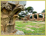 Ruins of the great Christian Basilica at the Roman port town of Tipaza (UNESCO world heritage site, Algeria)